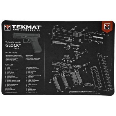 TekMat, Glock GEN5 Mat, 11"x17"