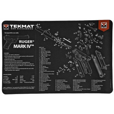 TekMat, Ruger Mark IV Mat, 11"x17"