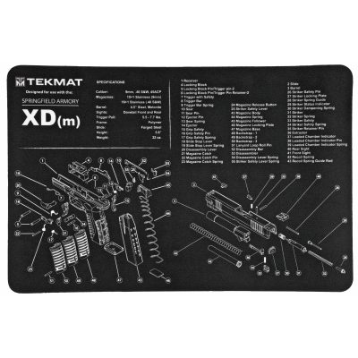 TekMat, Springfield XDM Mat, 11"x17"