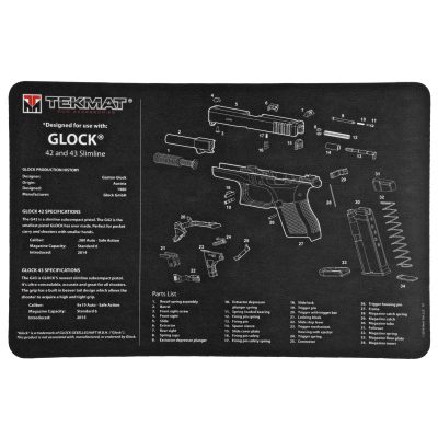 TekMat, Mat for Glock 42/43, 11"x17"