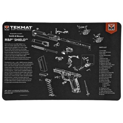 TekMat, Smith & Wesson M&P SHIELD, 3D Mat,11"x17"