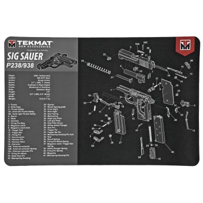 TekMat, Sig P238 Mat, 11"x17"