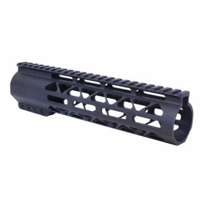 GunTEC - 9″ AIR-LOK SERIES M-LOK COMPRESSION FREE FLOATING HANDGUARD WITH MONOLITHIC TOP RAIL (.308 CAL)