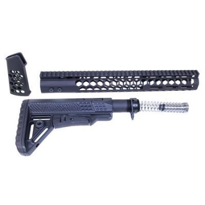 GunTEC - AR .308 “HONEYCOMB” SERIES COMPLETE FURNITURE SET (GEN 2)