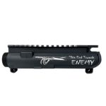AR-15 UPPER RECEIVER ENGRAVED - THIS END TOWARD ENEMY FINGER