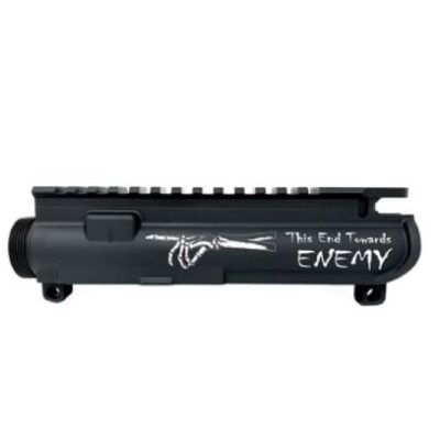 AR-15 UPPER RECEIVER ENGRAVED - THIS END TOWARD ENEMY FINGER
