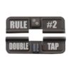 AR-15 Ejection Port Laser Engraved – RULE #2 DOUBLE TAP