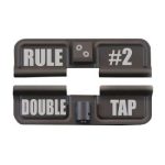 AR-15 Ejection Port Laser Engraved – RULE #2 DOUBLE TAP