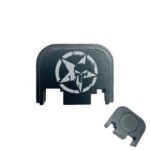 Glock Back Plate Laser Engraved - PUNISHER STAR SKULL