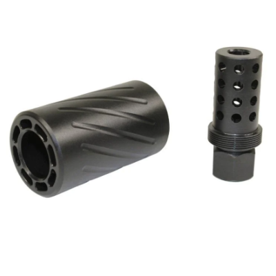 GunTEC - AR-15 MUZZLE COMP WITH QD BLAST SHIELD