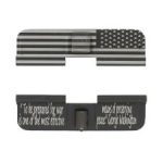 AR-15 Ejection Port Laser Engraved – US FLAG with WASHINGTON'S QUOTE