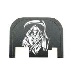 Glock Back Plate Laser Engraved - DEATH GRIM REAPER 2