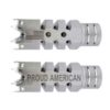 .223/5.56 1/2″X28 Shark Muzzle Brake Stainless Laser – PROUD AMERICAN