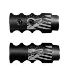 .223/5.56/.22LR Competition Muzzle Brake 1/2×28 Pitch Engraved - EAGLE FLAG