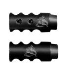 .223/5.56/.22LR Competition Muzzle Brake 1/2×28 Pitch Engraved - DEATH GRIM REAPER