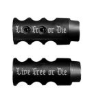 .223/5.56/.22LR Competition Muzzle Brake 1/2×28 Pitch Engraved - LIVE FREE OR DIE