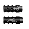 .223/5.56/.22LR Competition Muzzle Brake 1/2×28 Pitch Engraved – ANCHOR NAVY VETERAN