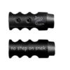 .223/5.56/.22LR Competition Muzzle Brake 1/2×28 Pitch Engraved – NO STEP ON SNEK