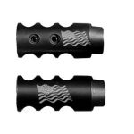 .223/5.56/.22LR Competition Muzzle Brake 1/2×28 Pitch Engraved - WAVING FLAG