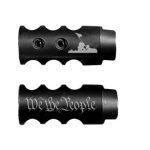 .223/5.56/.22LR Competition Muzzle Brake 1/2×28 Pitch Engraved - WE the PEOPLE BATTLEFIELD