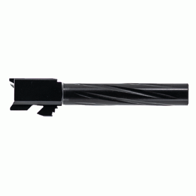 Barrel for Glock 17 | 9mm | Black Nitride Spiral Fluted | Unthreaded