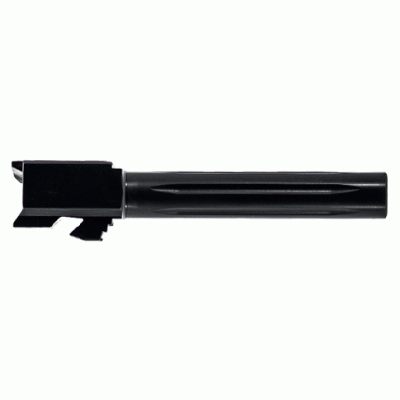 Barrel for Glock 17 | 9mm | Black Nitride Straight Fluted | Unthreaded