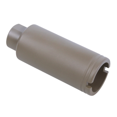 GunTEC - AR-15 Slim Line Cone Flash Can (Cerakote Flat Dark Earth Finish)