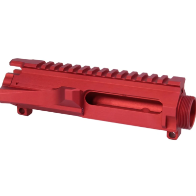 GunTEC AR-15 STRIPPED BILLET UPPER RECEIVER (ANODIZED RED)