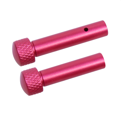 GunTEC - AR 5.56 CAL EXTENDED TAKEDOWN PIN SET (GEN 2) (ANODIZED ROSE)
