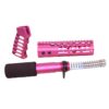 GunTEC: AR-15 PISTOL FURNITURE SET (ANODIZED ROSE)