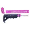 GunTEC: AR-15 “HONEYCOMB” SERIES COMPLETE FURNITURE SET (GEN 2) (ANODIZED PINK)