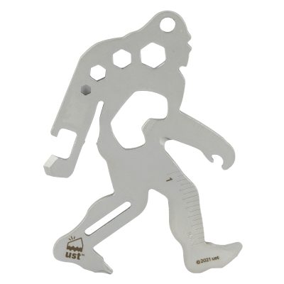Ultimate Survival Technologies - Sasquatch Tool, Multi Tool, Silver, Stainless Steel, Includes Carabiner, 3.6"x2.5"x0.1"