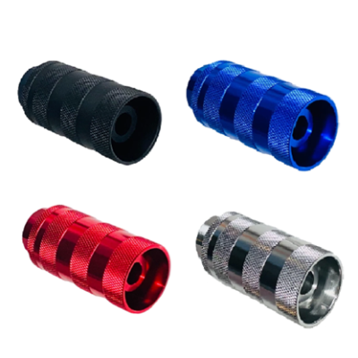 14x1 LH Thread 2-Piece Muzzle Brake for 7.62x39 & 13/16x16 Threaded Sound Forwarder (Anodized - Black, Blue, Red & Silver)