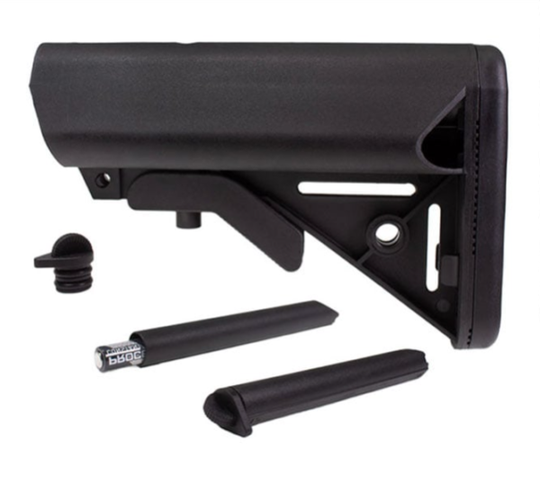 AR-15 MIL-SPEC ADJ. STOCK with 2 BATTERY STORAGE – BLACK 3