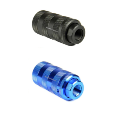 14x1 LH Thread Muzzle Brake for 7.62x39 & 13/16x16 Threaded Sound Forwarder (Anodized - Black or Blue)