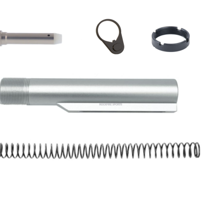 6-Position Mil-Spec Carbine Buffer Tube Kit - Silver
