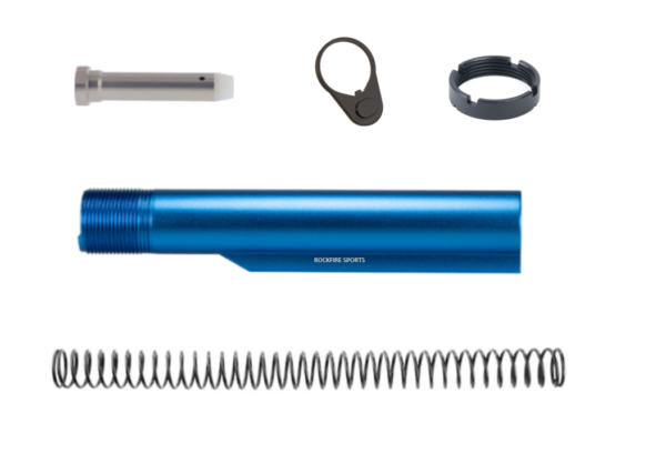 6-Position Mil-Spec Carbine Buffer Tube Kit – BLUE: – Rockfire Sports Inc