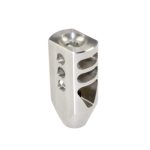 .308 5/8"x24 Stainless Steel Thread Tanker Style Muzzle Brake Triangular Baffles