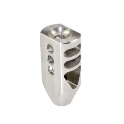 .308 5/8"x24 Stainless Steel Thread Tanker Style Muzzle Brake Triangular Baffles