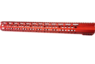 AR-10 19.25" DPMS High Free Float M-LOK Handguard - Red