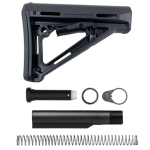 AR-15 Adjustable Stock & Buffer Tube Kit – Black