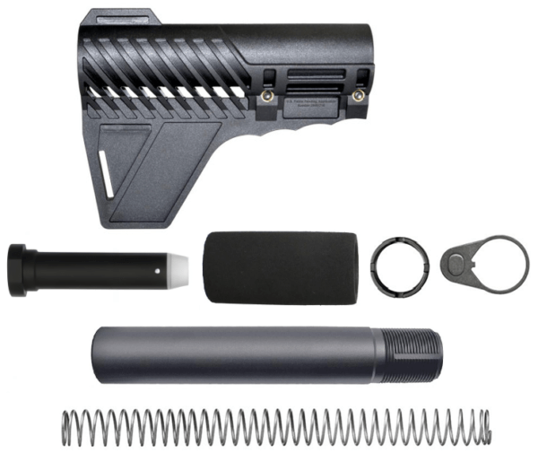 AR PISTOL STOCK & BUFFER TUBE KIT with PAD
