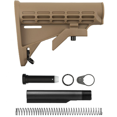 AR-15 M4 Mil-Spec Stock & Buffer Tube Kit – FDE