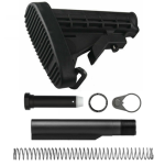 AR-15 M4 Mil-Spec Stock with Pad & Buffer Tube Kit – Black