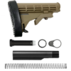 AR-15 M4 Mil-Spec Stock with Pad & Buffer Tube Kit – FDE