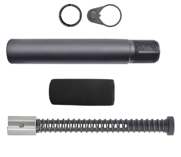 SILENT RECOIL KIT PISTOL BUFFER TUBE with FOAM PAD