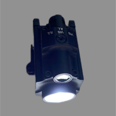 USB Rechargeable - Flashlight & Laser Combo (w/Switch-Knob) - Green