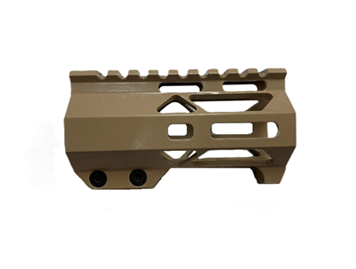 4'' AR-15 M-LOK Handguard w/Built-In Handstop - FDE