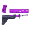 GunTEC AR-15 “TRUMP SERIES” Limited Edition Pistol Furniture Set w/Brace (Anodized Purple Finish)