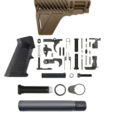 AR Fin Brace Pistol Upgrade Kit - FDE